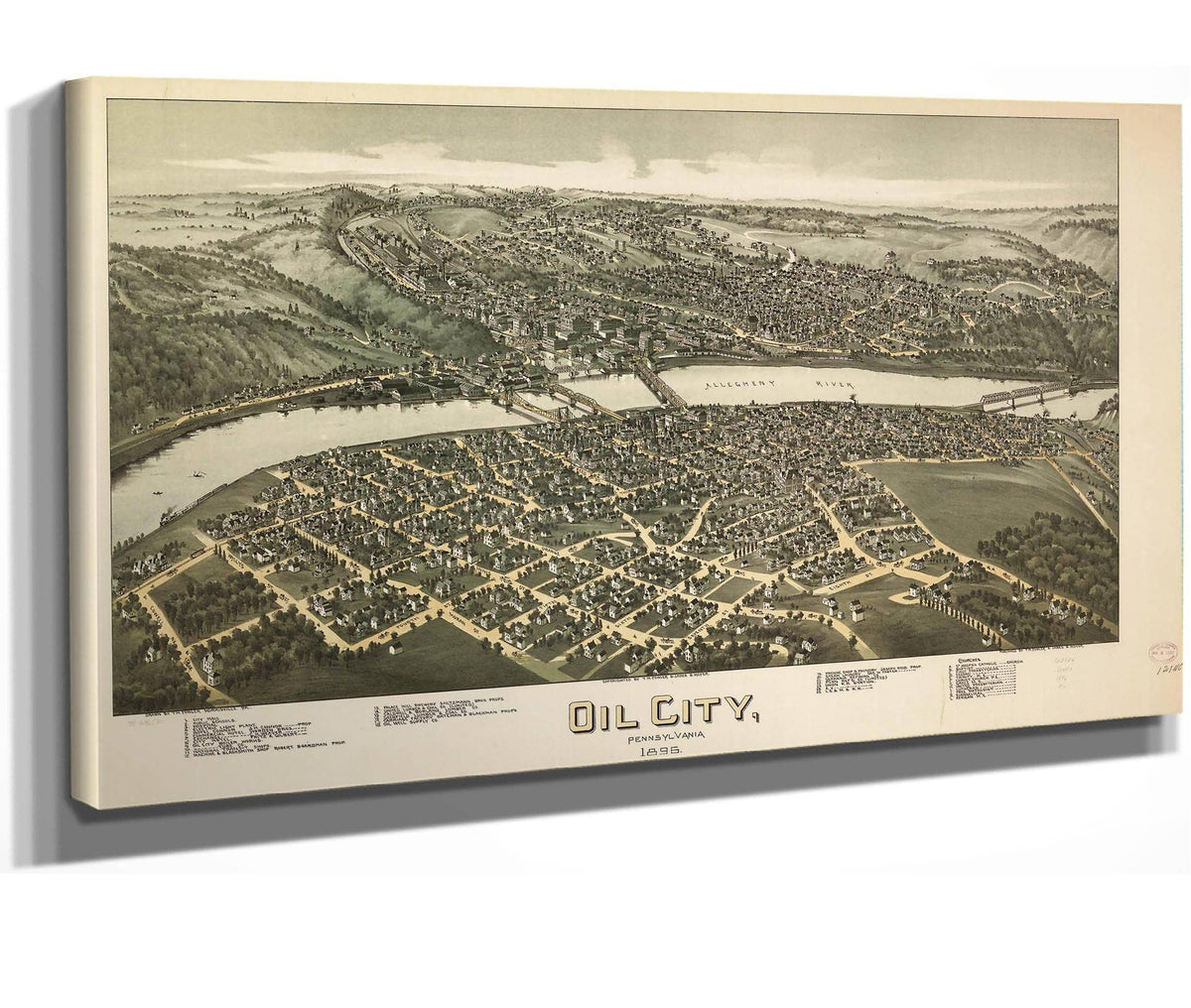 Oil City Pennsylvania 1896  State Of Pennsylvania