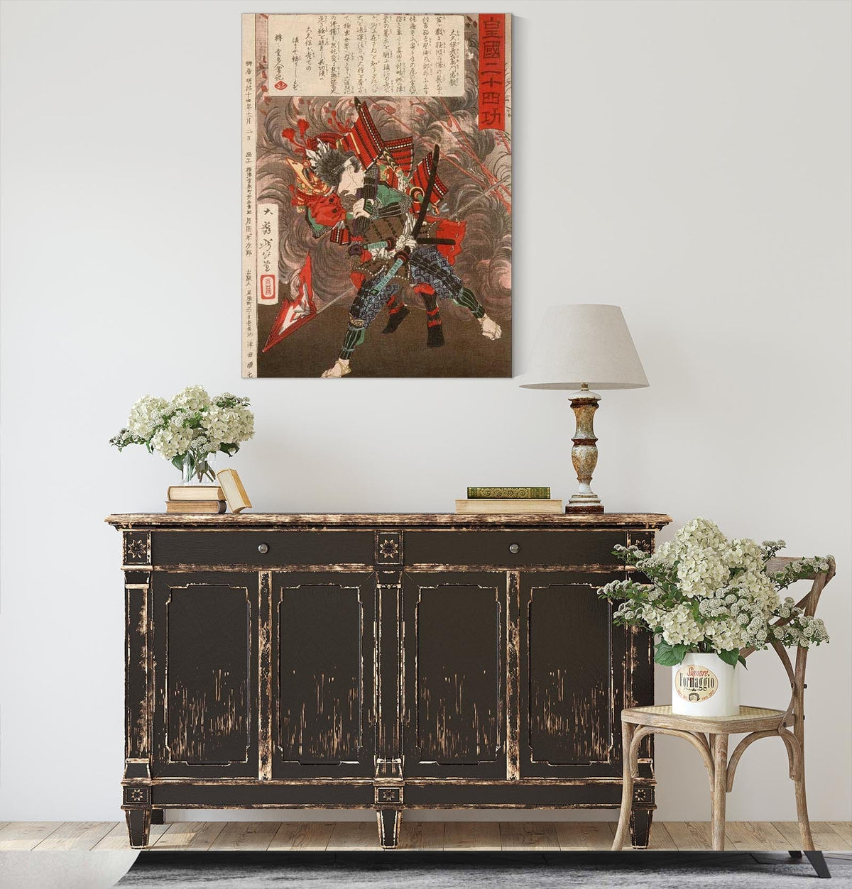 Okubo Hikozaemon Tadanori Rescuing Tokugawa Ieyasu by Tsukioka Yoshitoshi