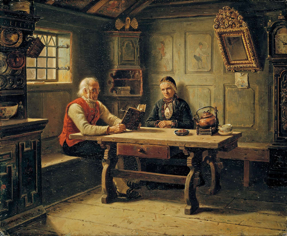 Old Age Solitude by Adolph Tidemand