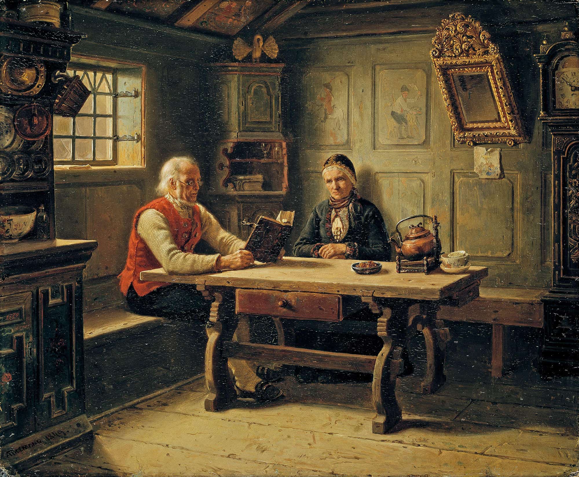 Old Age Solitude by Adolph Tidemand