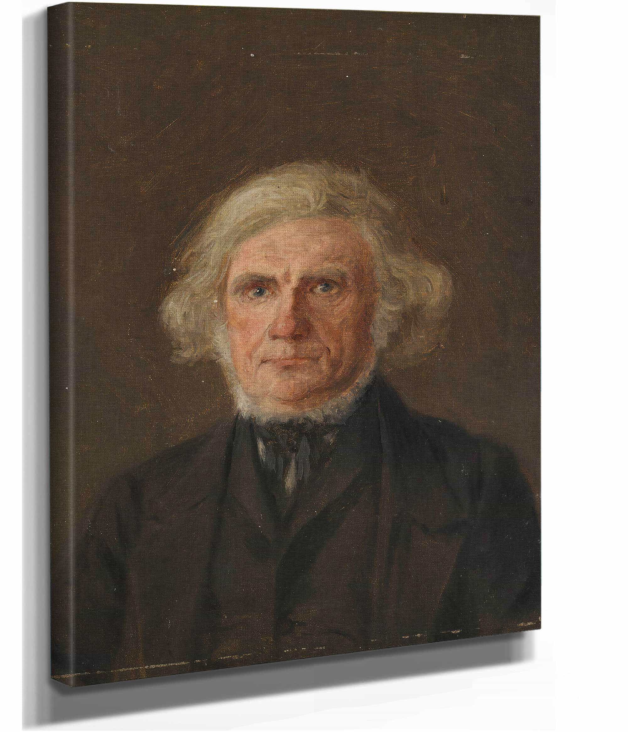 Old Man Portrait Study by Adolph Tidemand