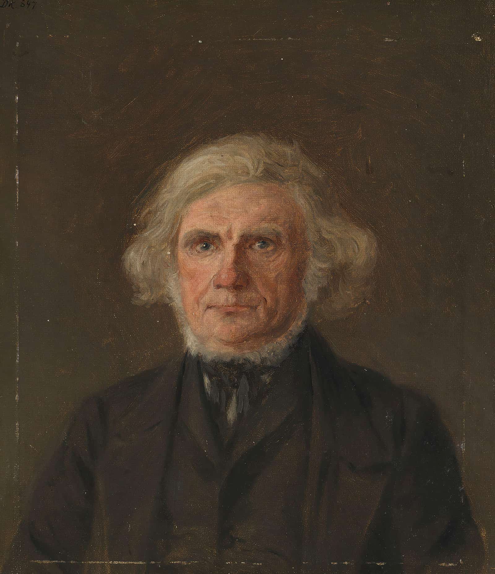 Old Man Portrait Study by Adolph Tidemand