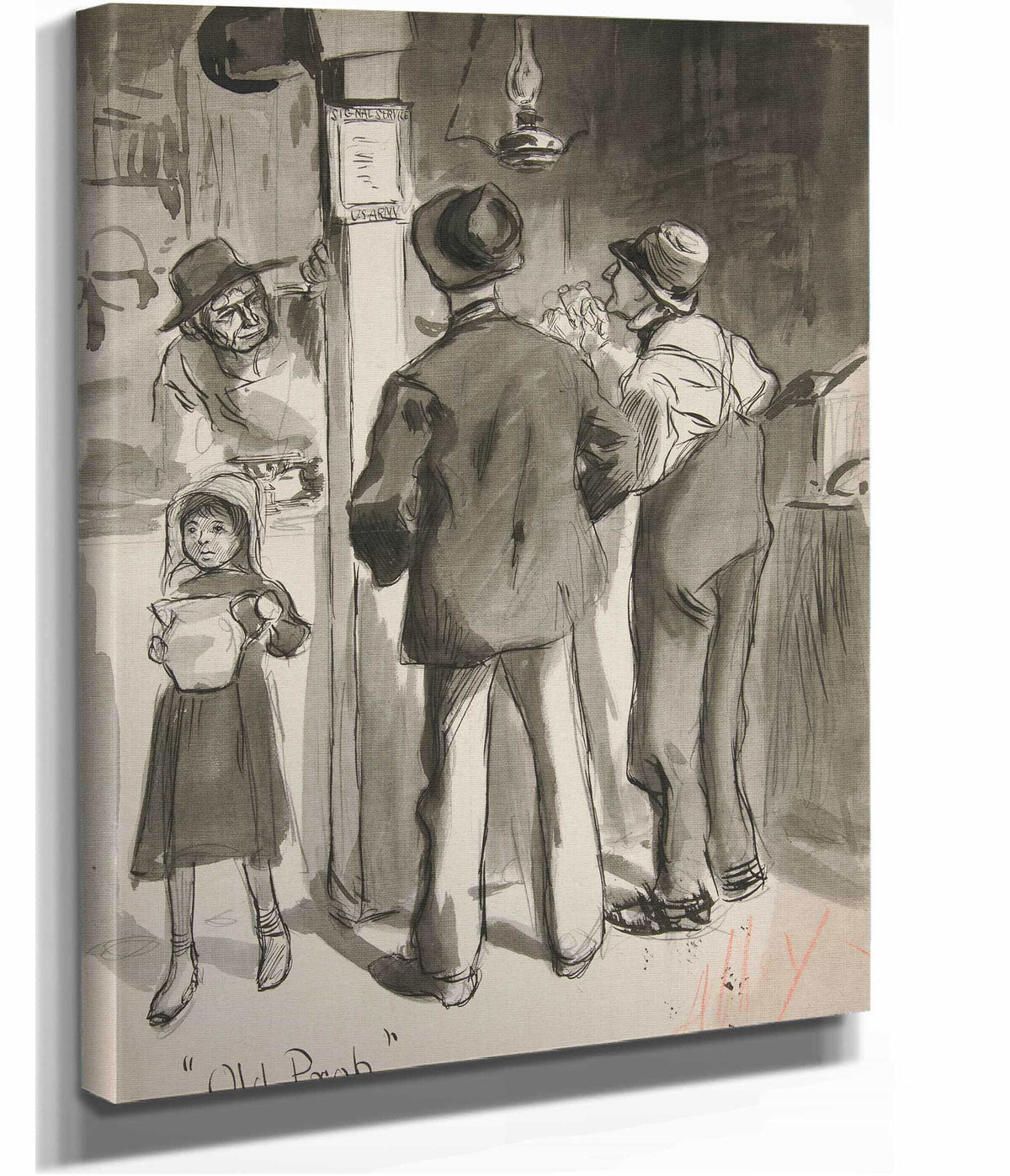 Old Prob by Edwin Austin Abbey