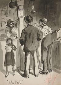 Old Prob by Edwin Austin Abbey