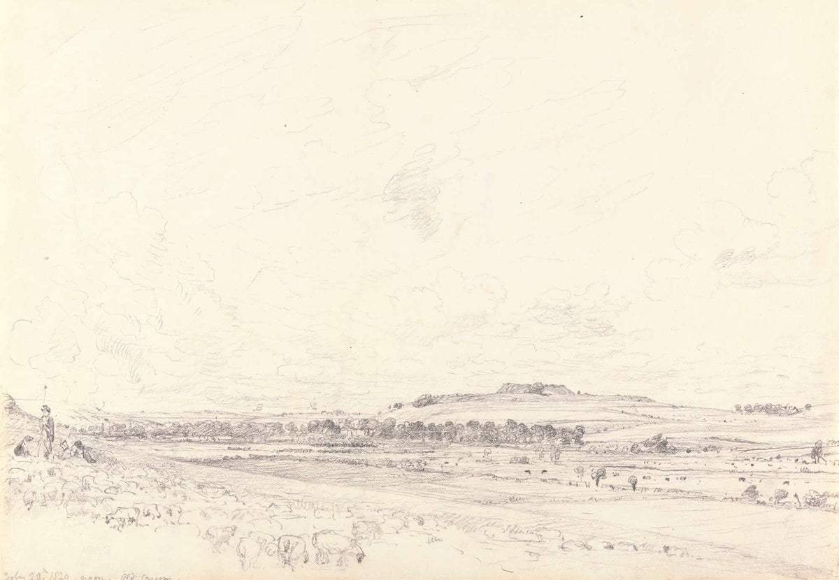 Old Sarum At Noon by John Constable