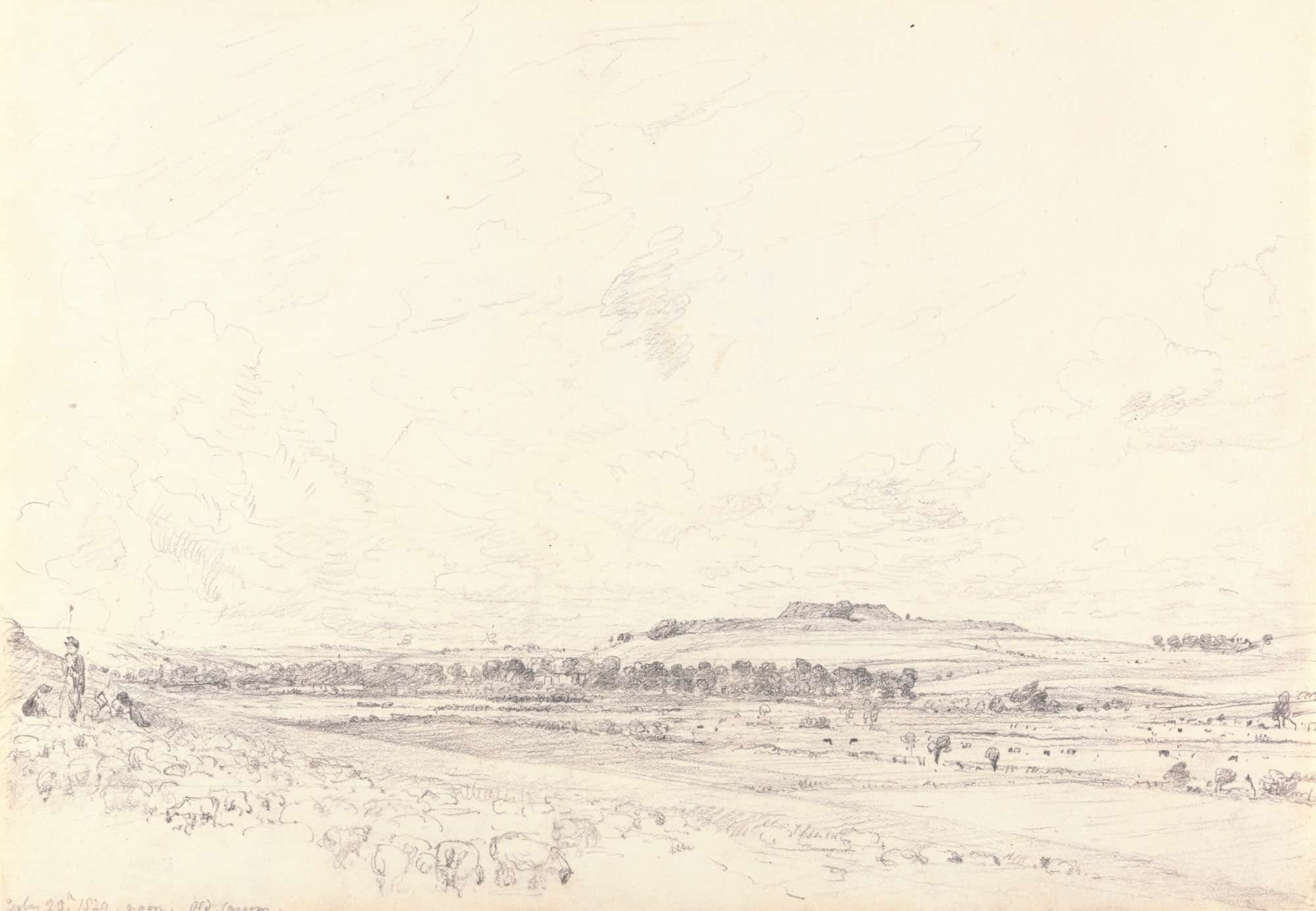 Old Sarum At Noon by John Constable