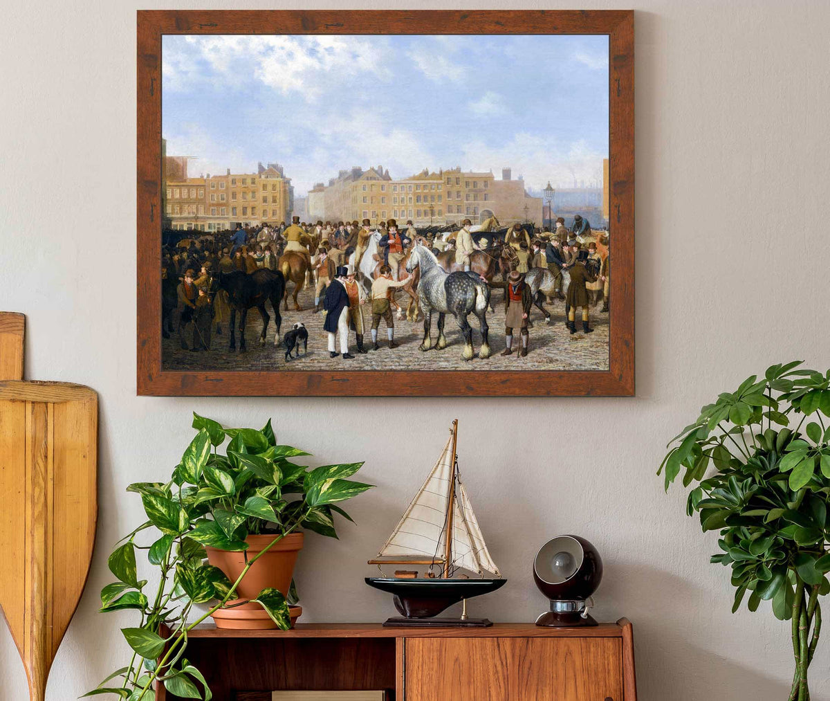 Old Smithfield Market by Jacques Laurent Agasse