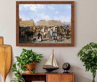 Old Smithfield Market by Jacques Laurent Agasse