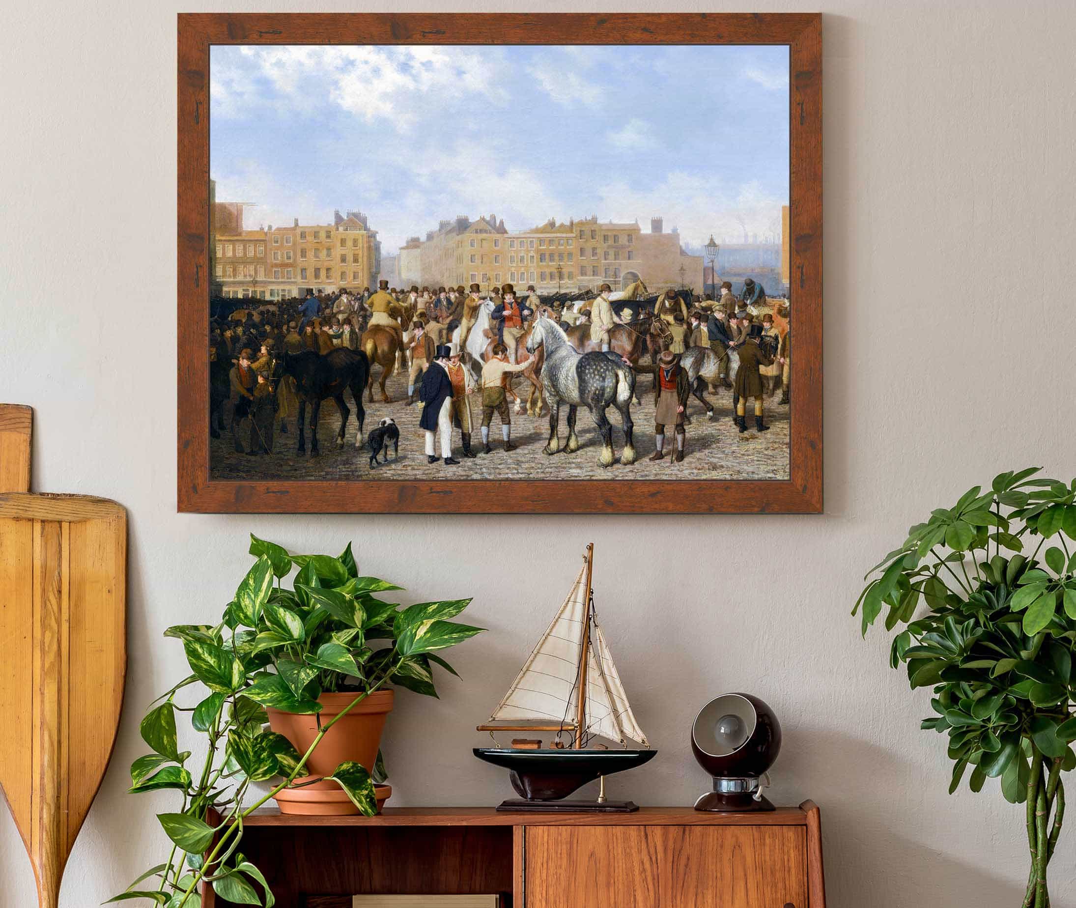 Old Smithfield Market by Jacques Laurent Agasse