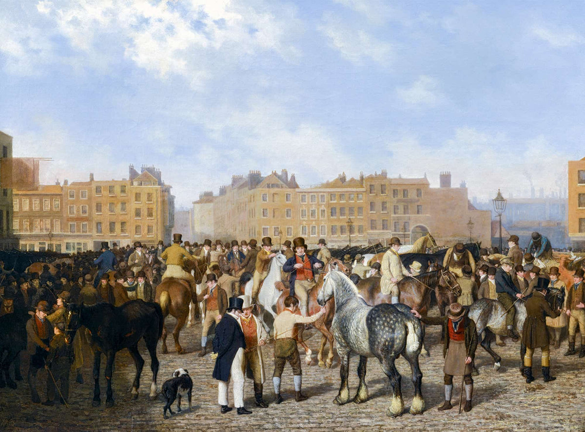 Old Smithfield Market by Jacques Laurent Agasse