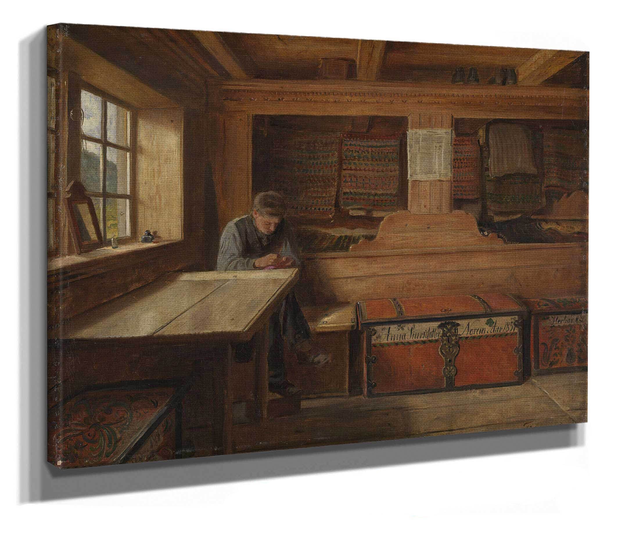 Old Storeroom In Vikoy by Adolph Tidemand