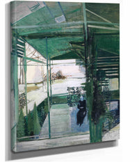 Old Woman In Greenhouse by Walter Kurt Wiemken