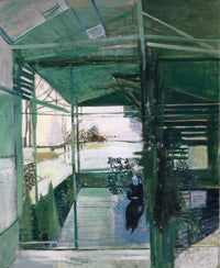 Old Woman In Greenhouse by Walter Kurt Wiemken