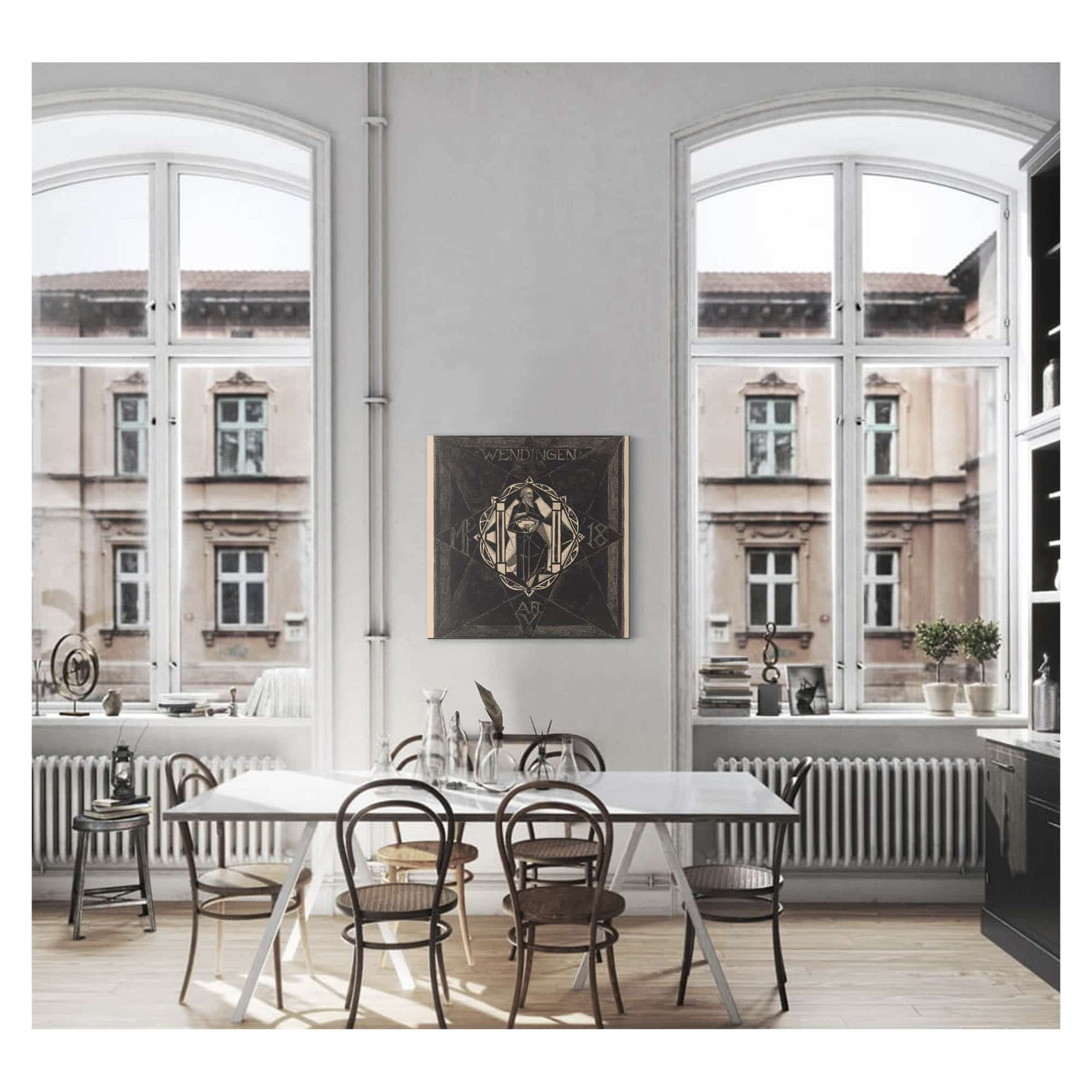 Omslagontwerp Voor Wendingen  by Richard Nicolaus Roland Holst
