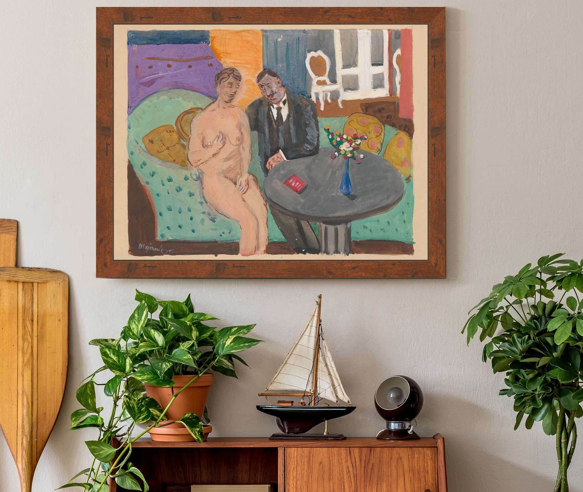 On A Sofa by Cyprian Majernik