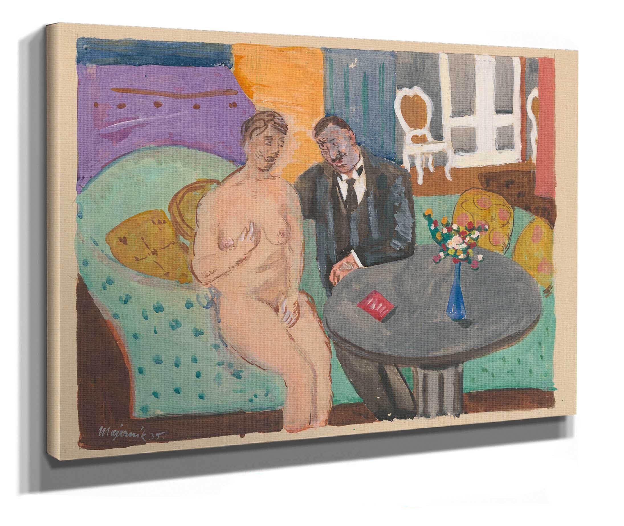 On A Sofa by Cyprian Majernik