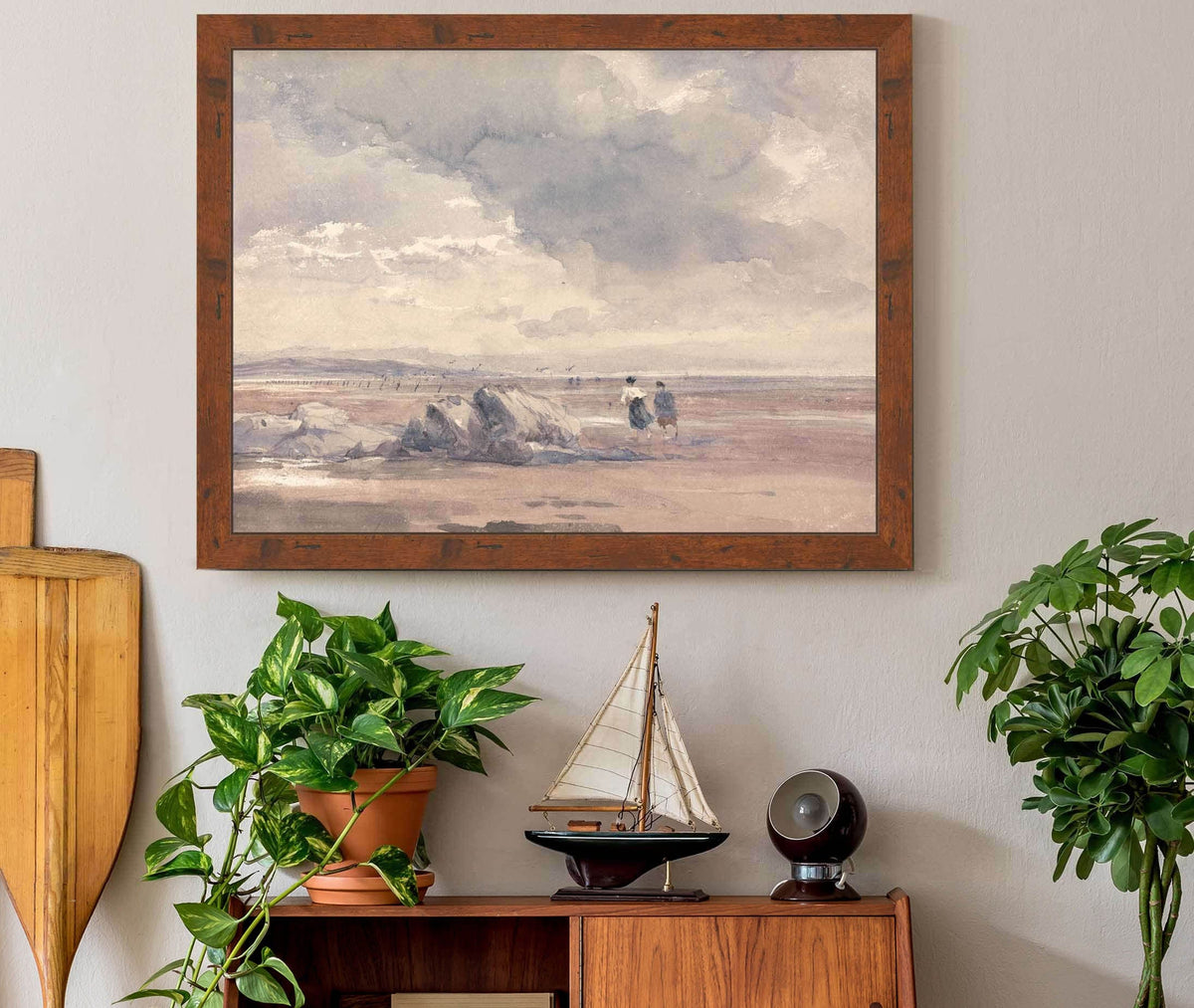 On Lancaster Sands Low Tide S by David Cox