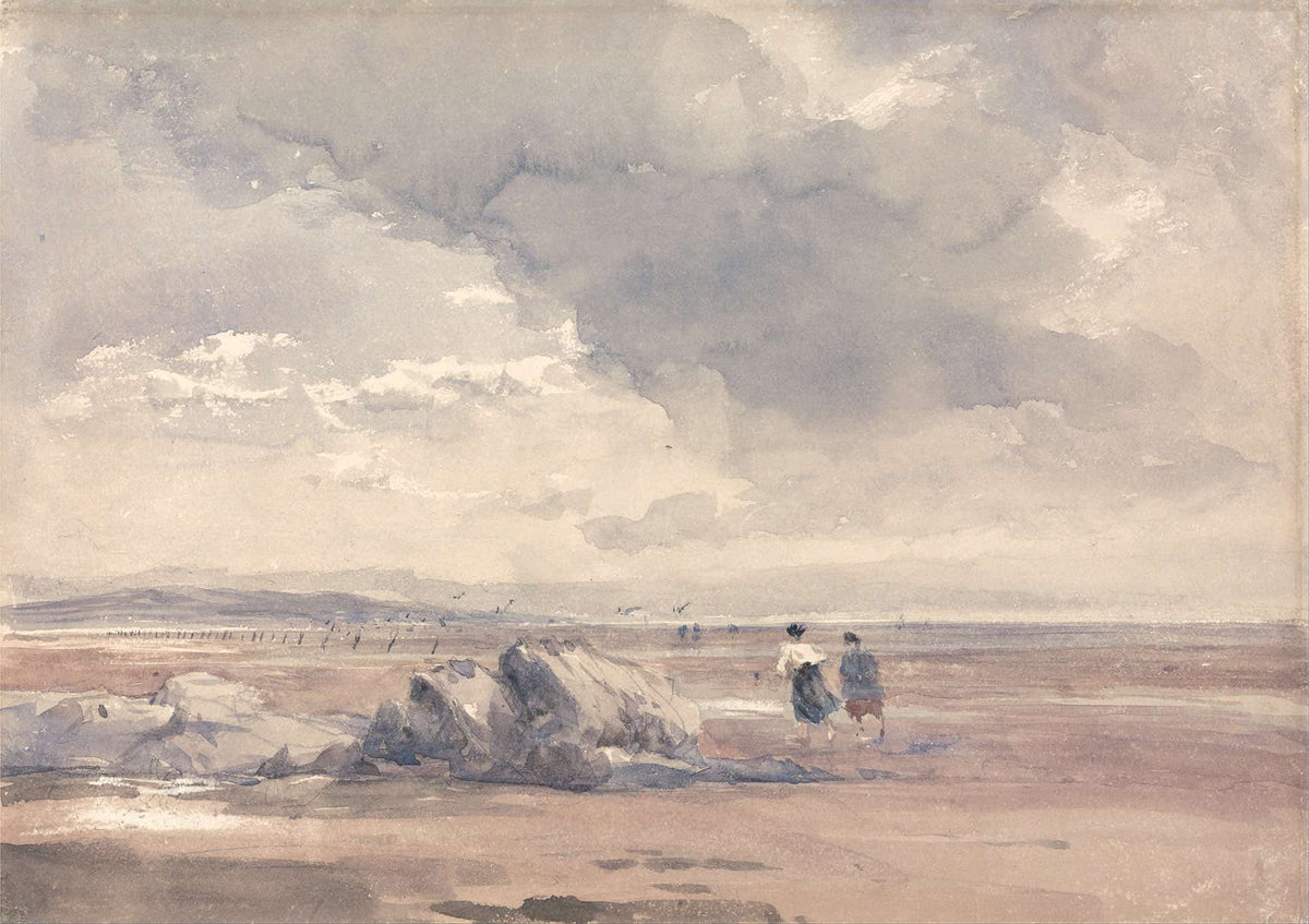 On Lancaster Sands Low Tide S by David Cox