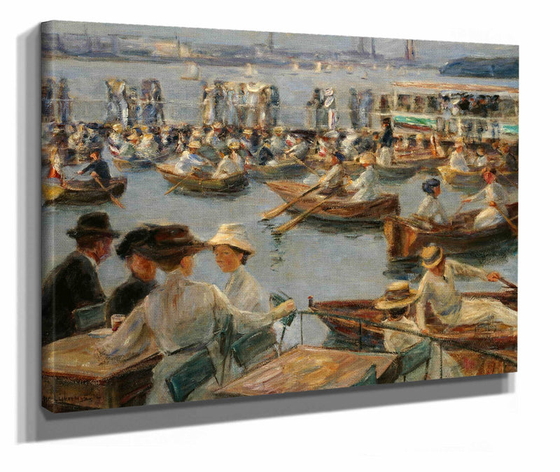 On The Alster In Hamburg by Max Liebermann