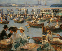 On The Alster In Hamburg by Max Liebermann