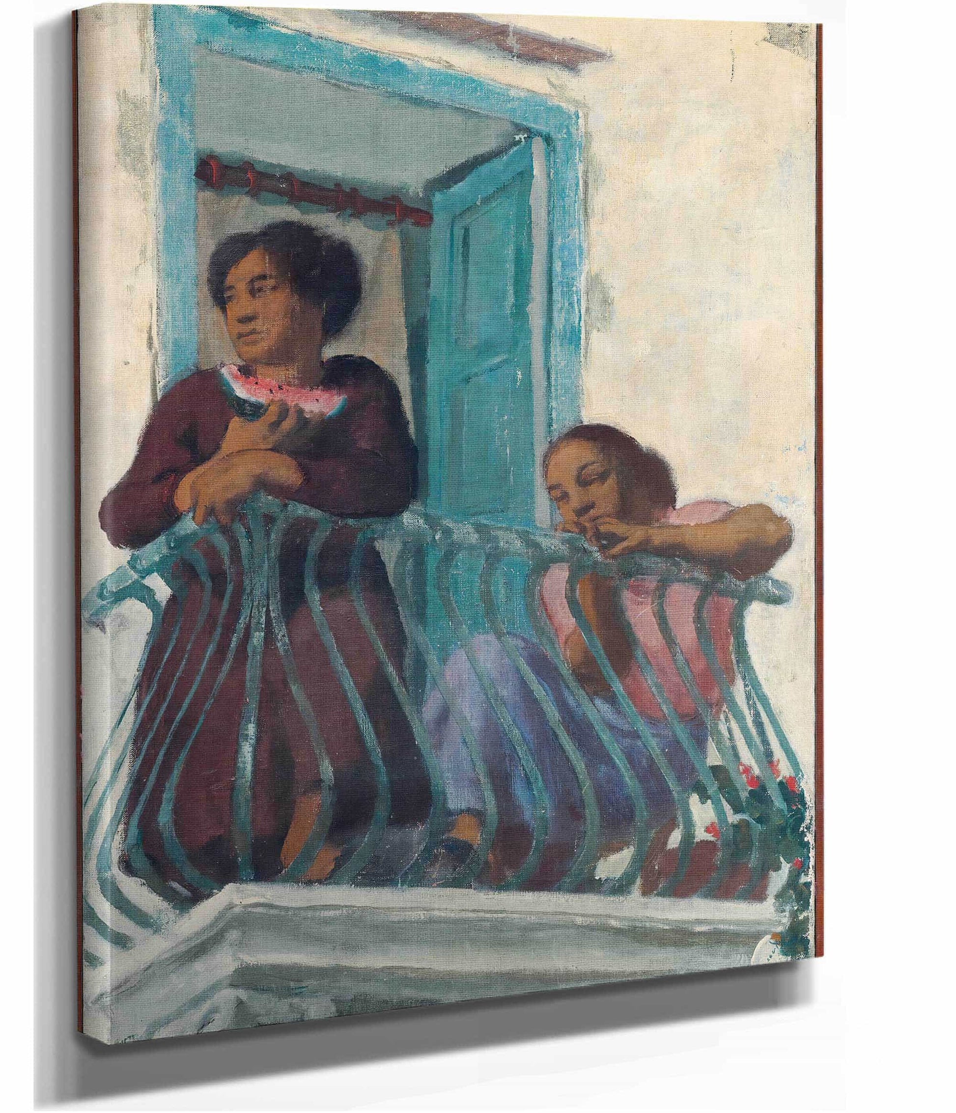 On The Balcony by Alexander Evgenievich Yakovlev