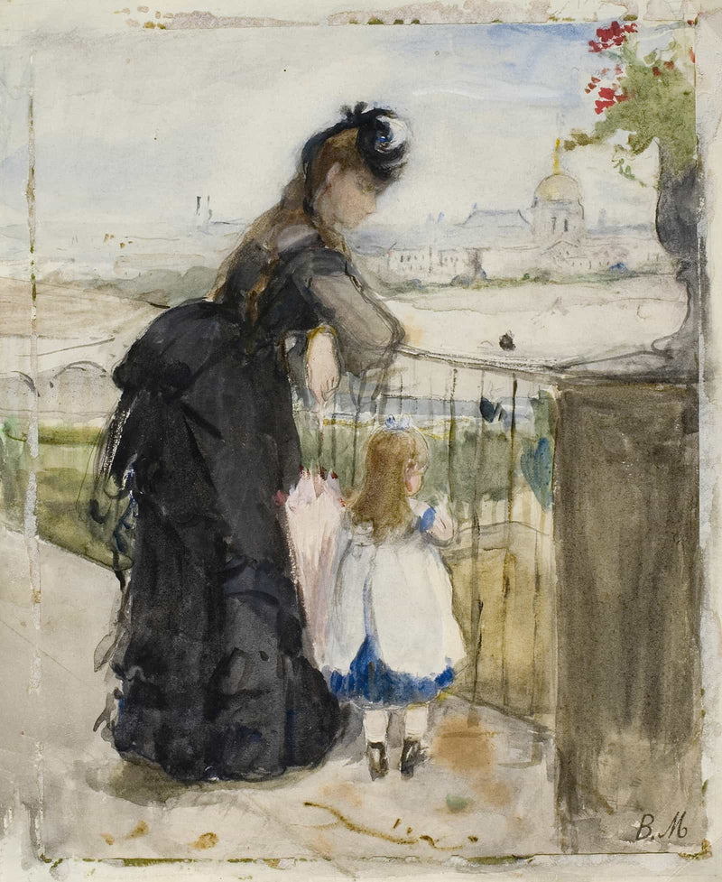 On The Balcony by Berthe Morisot