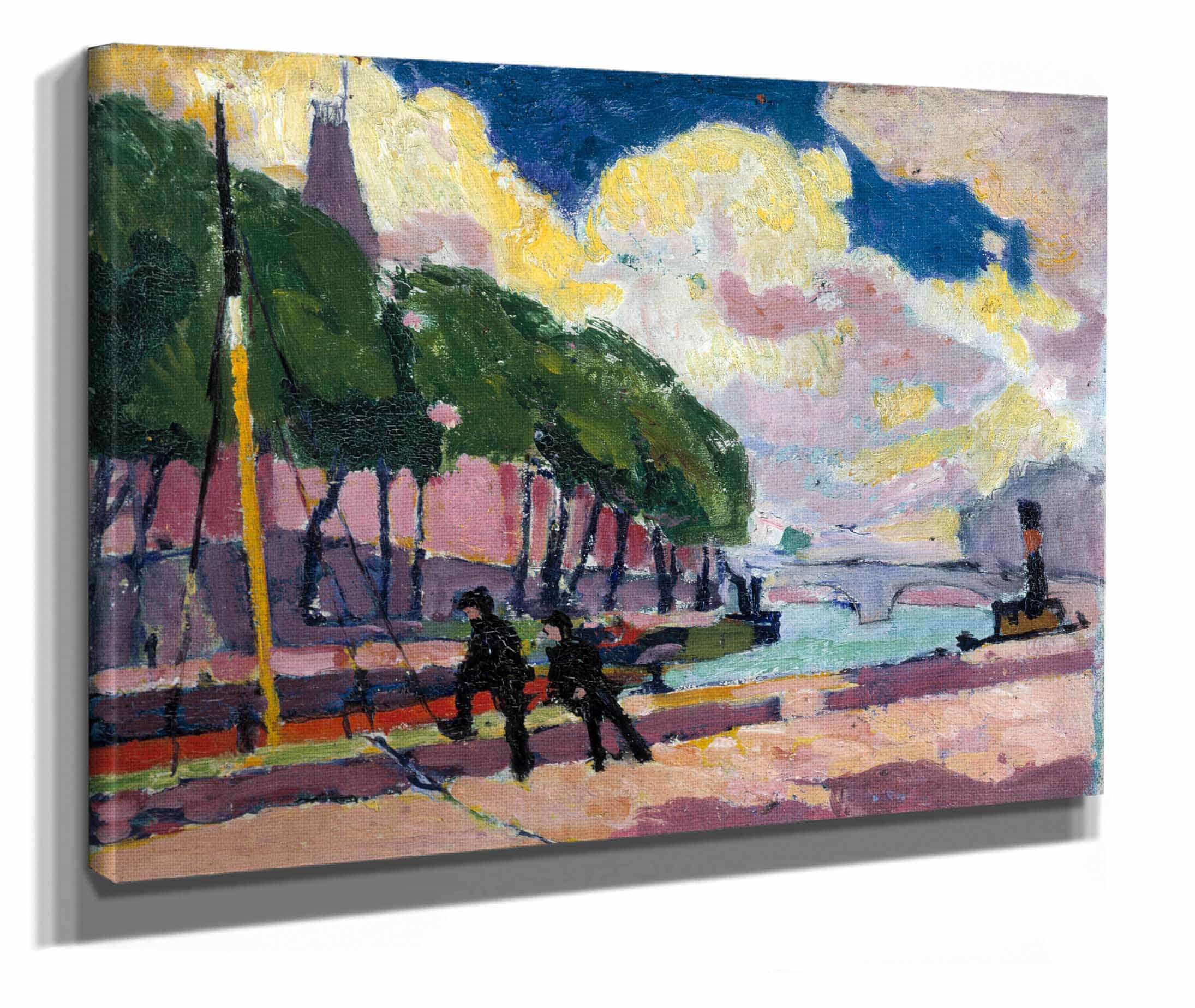 On The Banks Of The Seine by Henry Lyman Sayen