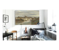 On The Banks Of The Tiber Rome by Jean Baptiste Camille Corot