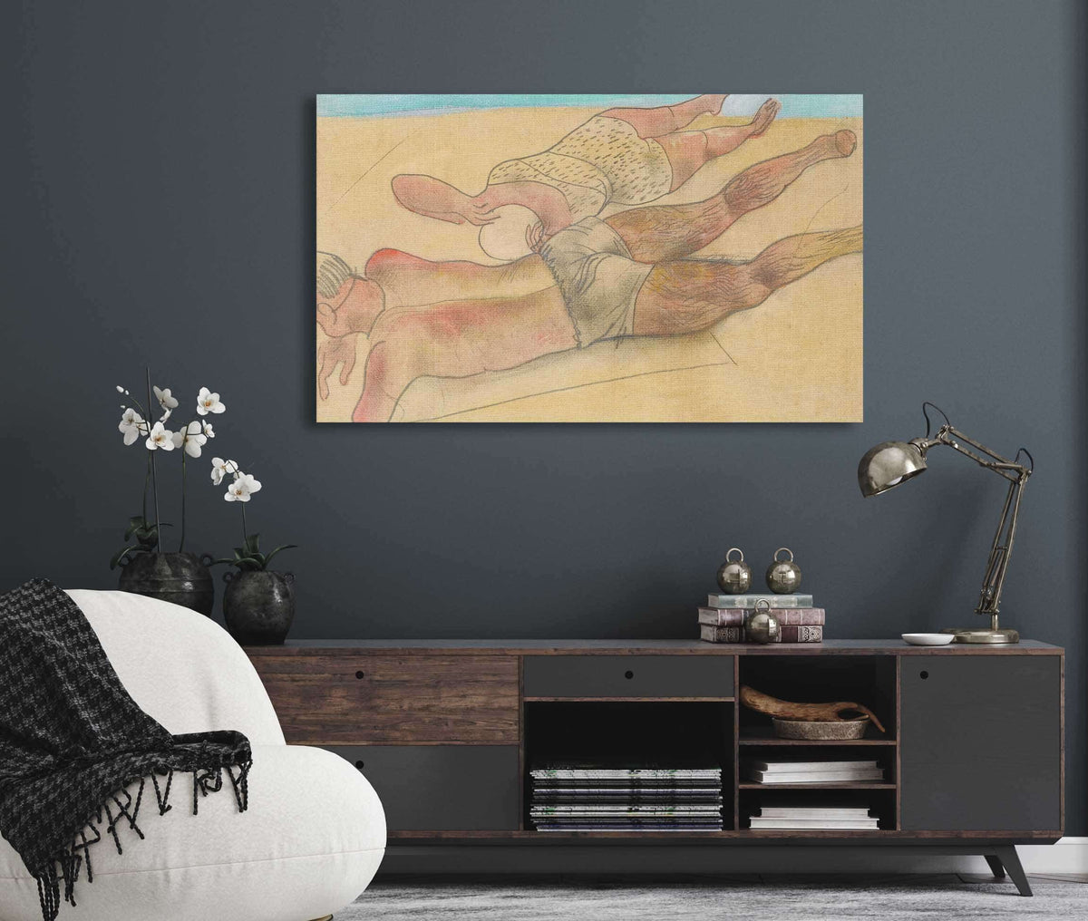 On The Beach by Boris Grigoriev