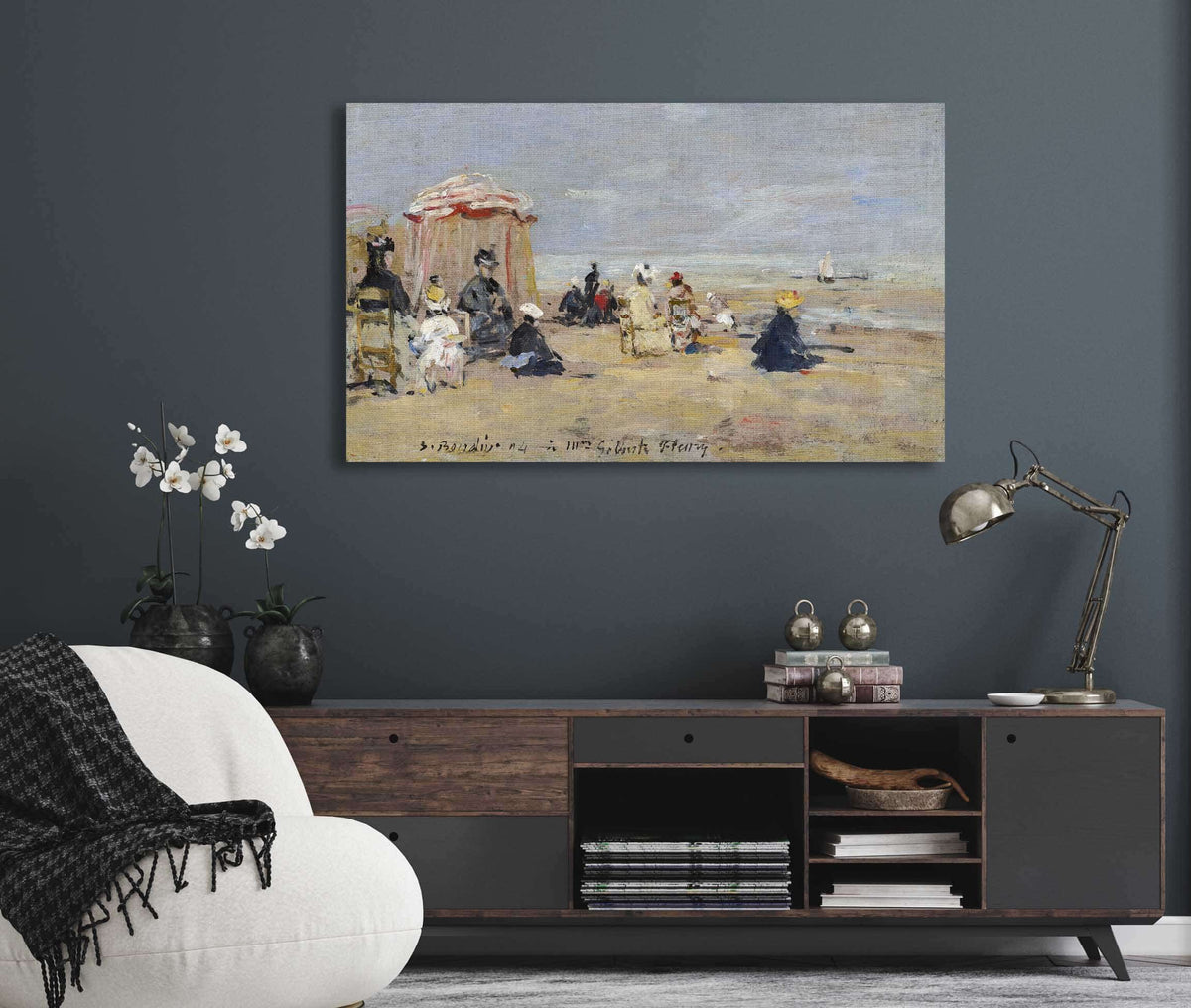 On The Beach by Eugene Boudin