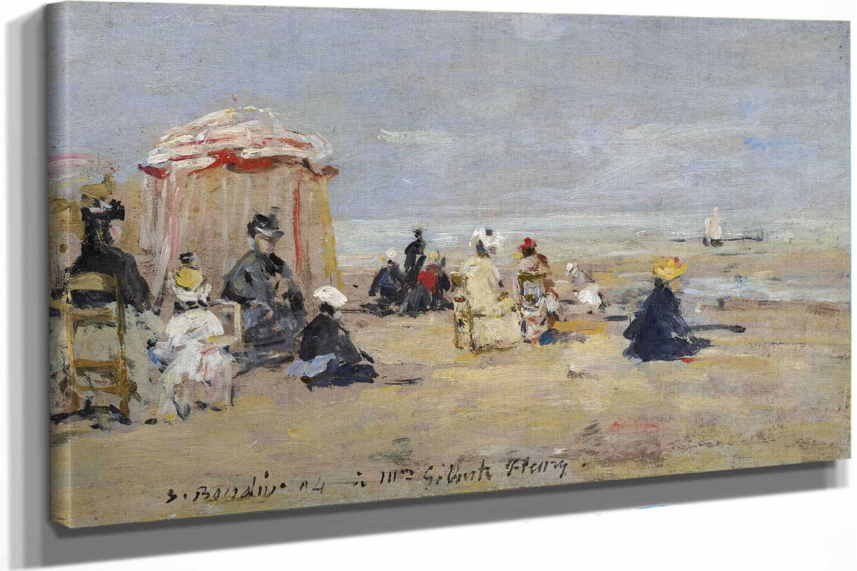 On The Beach by Eugene Boudin