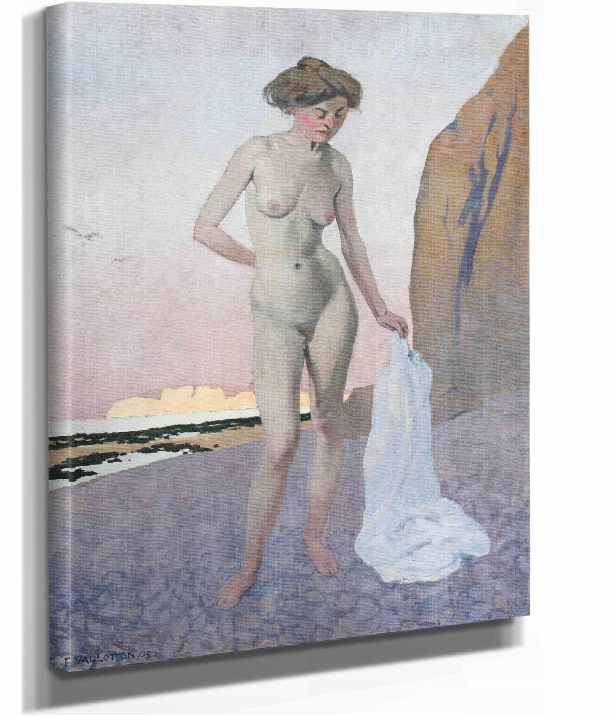 On The Beach by Felix Vallotton