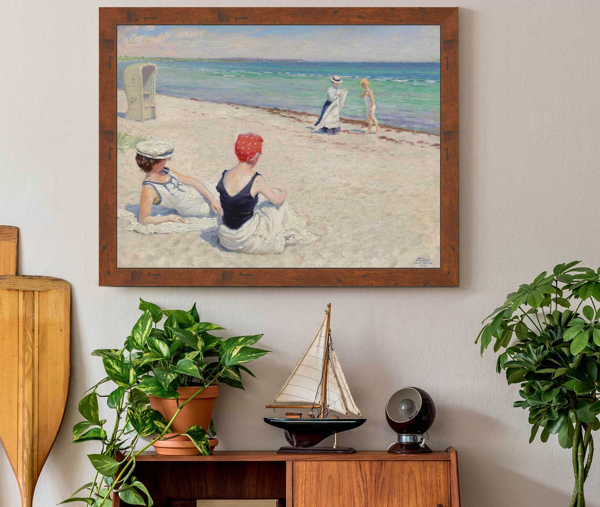 On The Beach Falsterbro by Paul Fischer