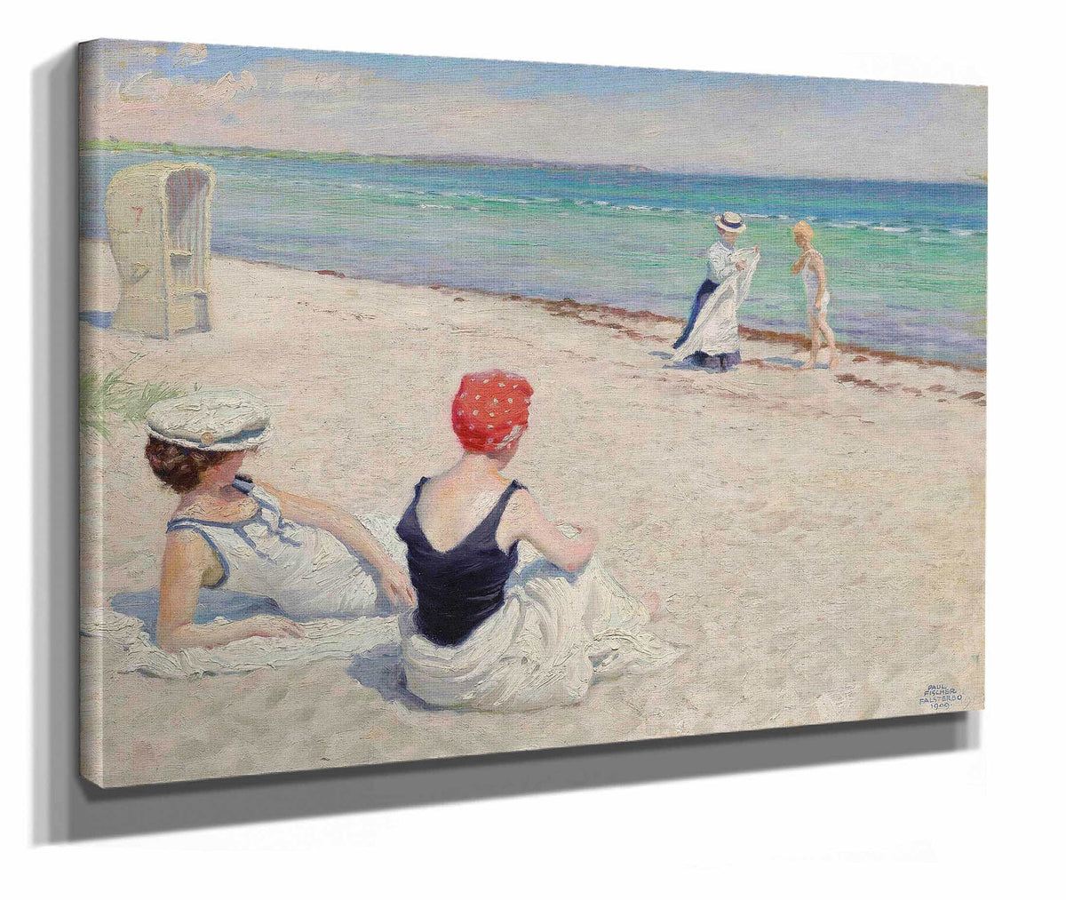 On The Beach Falsterbro by Paul Fischer