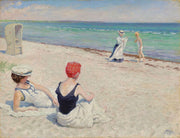 On The Beach Falsterbro by Paul Fischer
