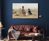 On The Beachtrouville by Eugene Boudin