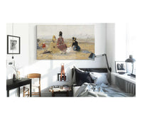 On The Beachtrouville by Eugene Boudin