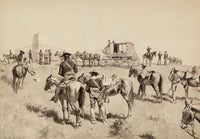 On The Bighorn by Frederic Remington