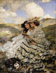 On The Dunes Lady Shannon And Kitty by James Jebusa Shannon