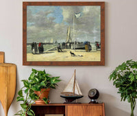 On The Jetty by Eugene Boudin