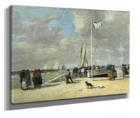On The Jetty by Eugene Boudin