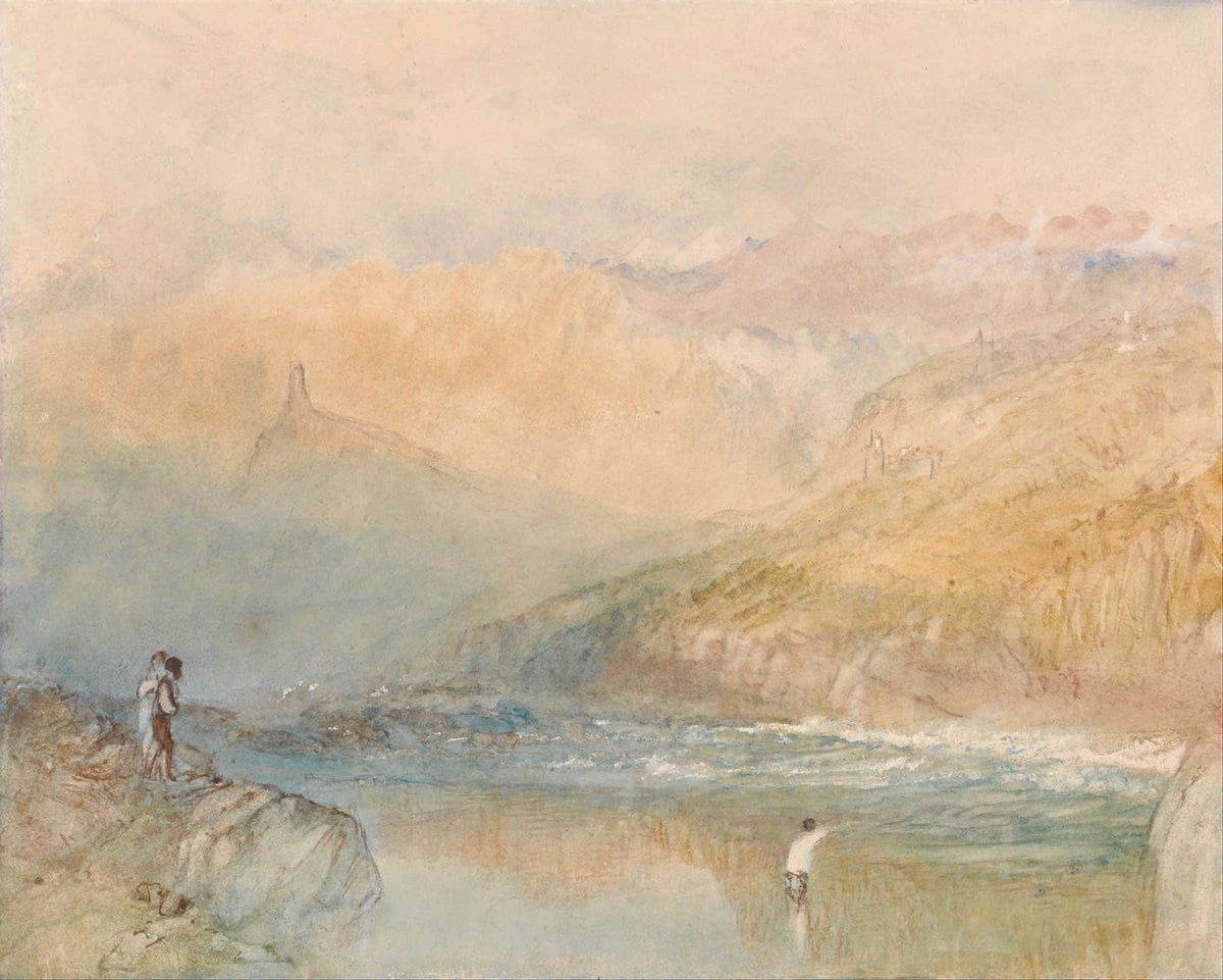 On The Mosell Near Traben Trarbach by Joseph Mallord William Turner