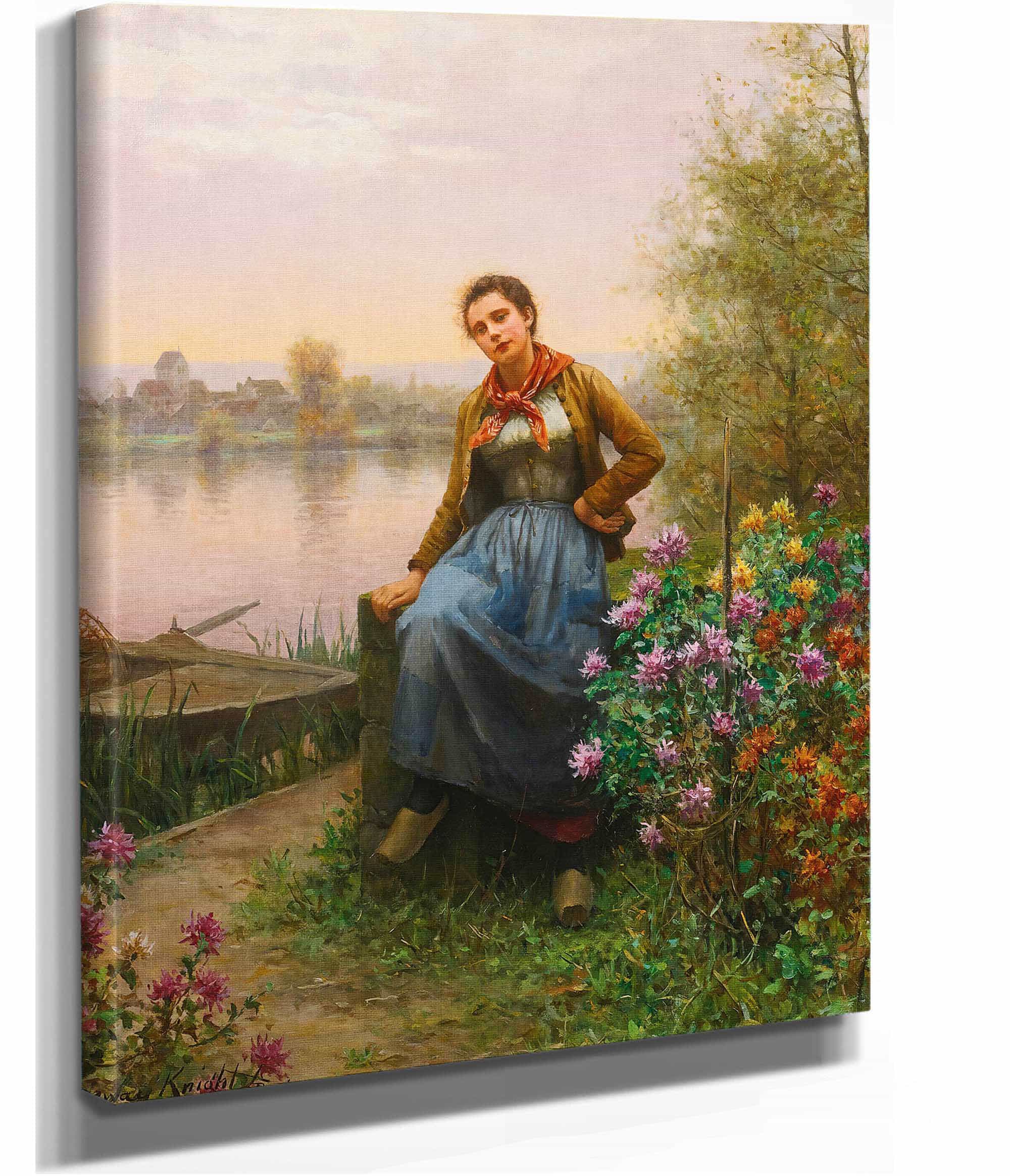 On The Rivers Edge by Daniel Ridgway Knight
