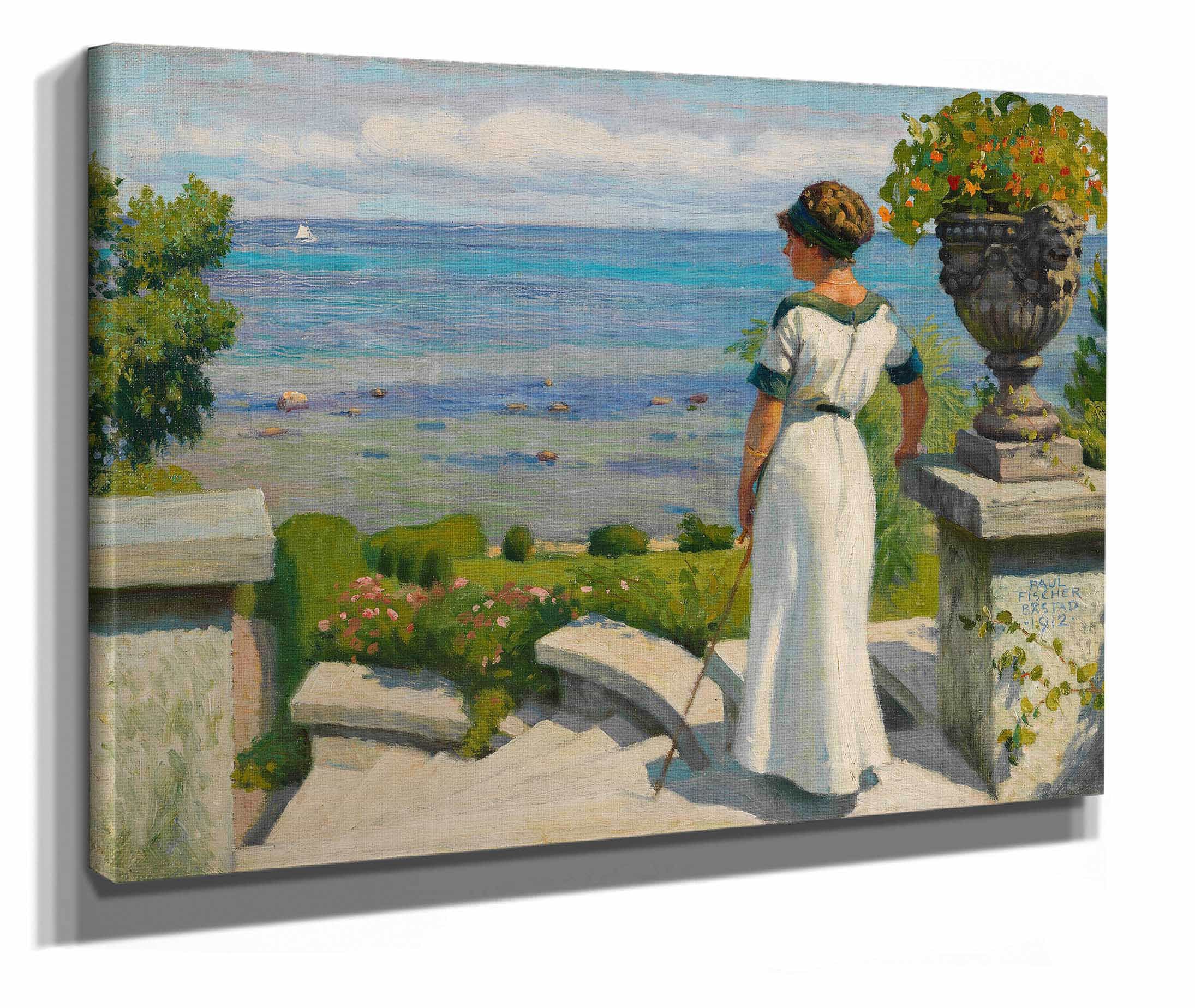 On The Terrace by Paul Fischer