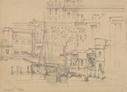 On The Thames by David Roberts