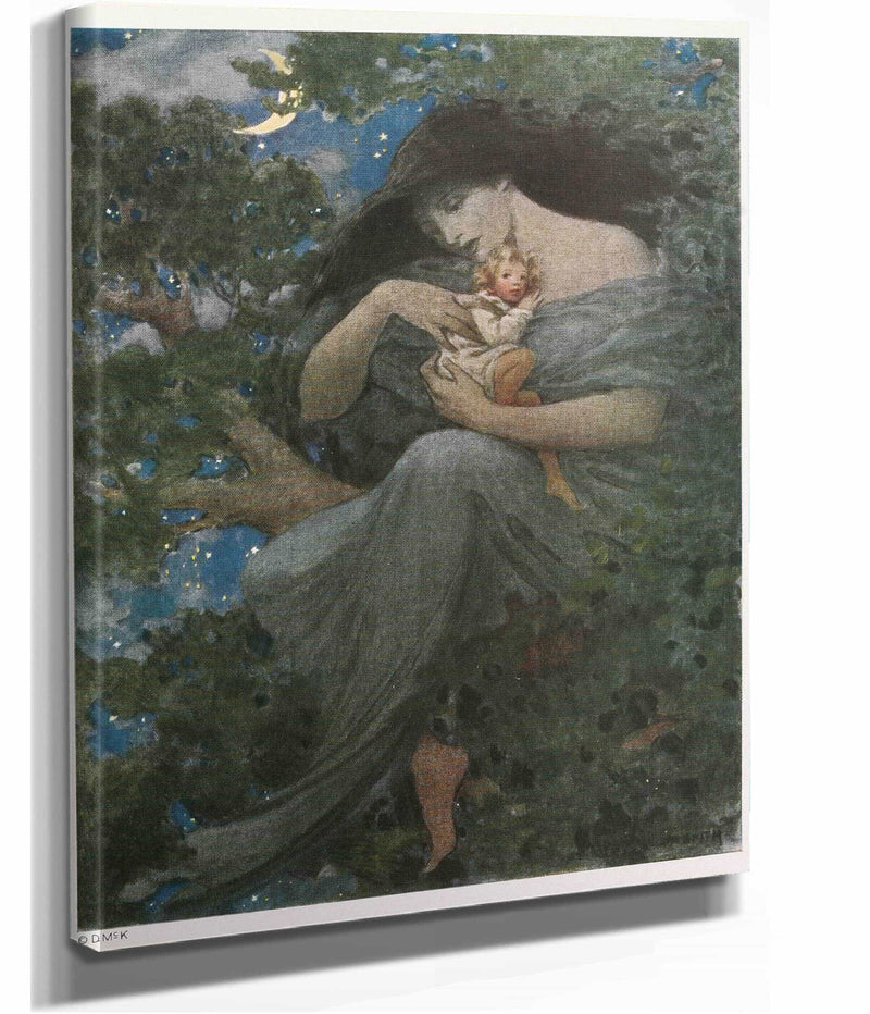 On The Top Of The Great Beech Tree by Jessie Willcox Smith