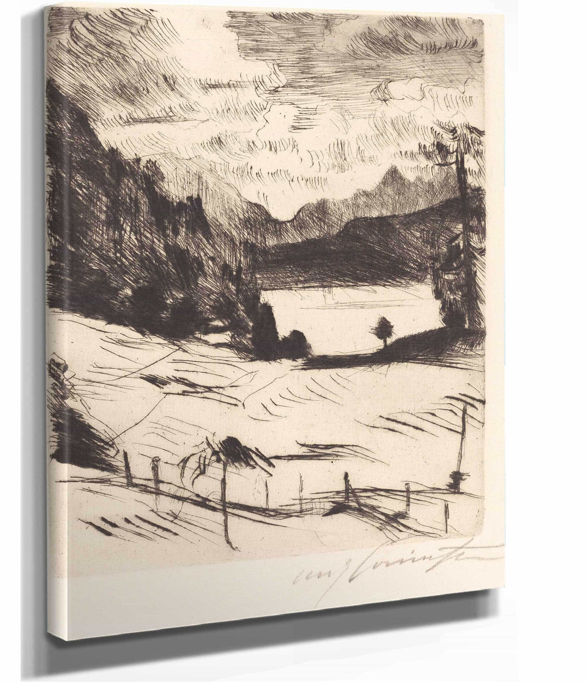 On The Walchen Sea Am Walchensee by Lovis Corinth