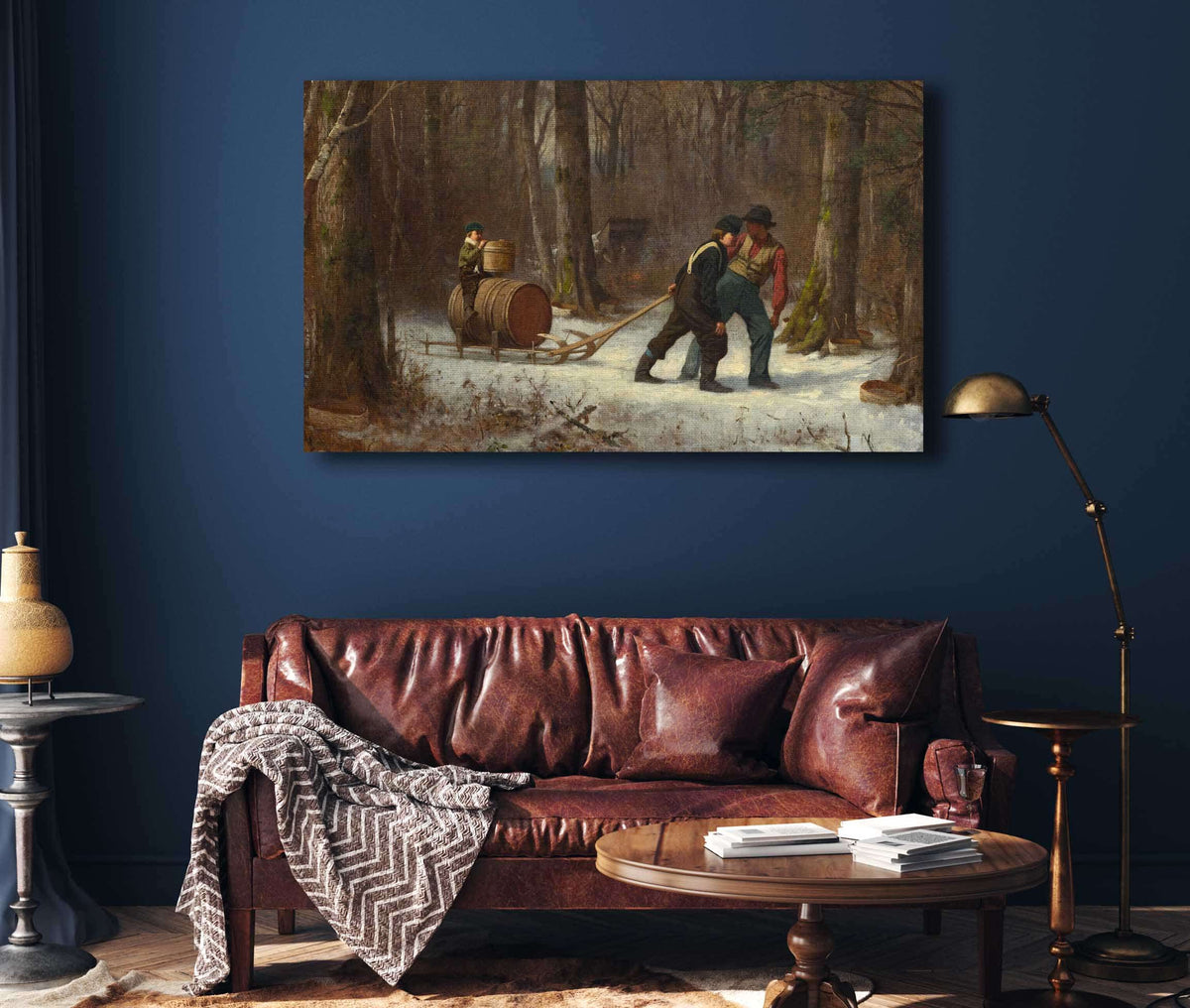 On Their Way To Camp by Eastman Johnson