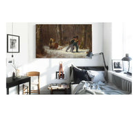 On Their Way To Camp by Eastman Johnson