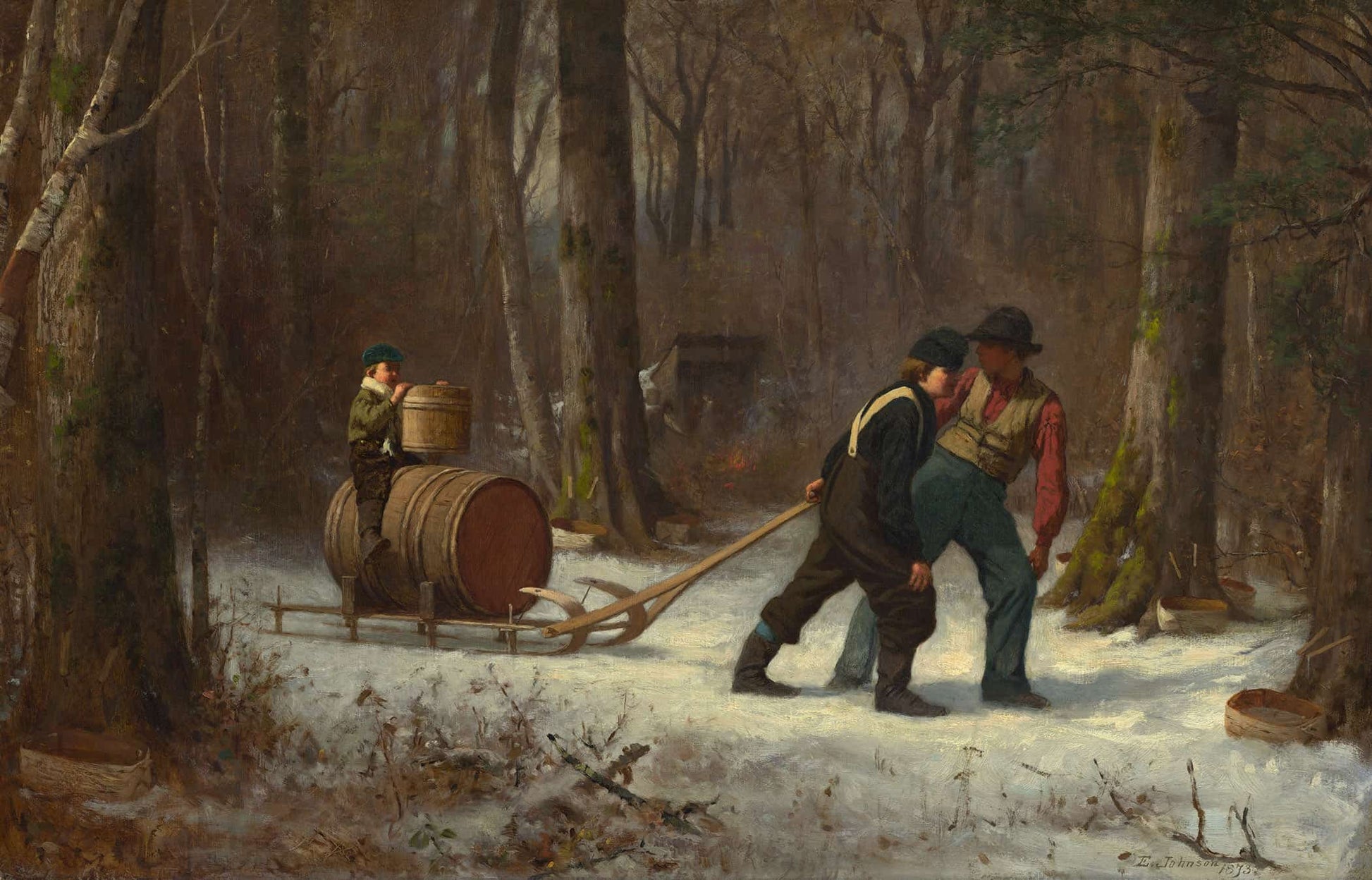 On Their Way To Camp by Eastman Johnson